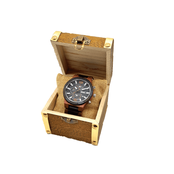 Houten horloge | 48mm | Premium | Grover - Afbeelding 2