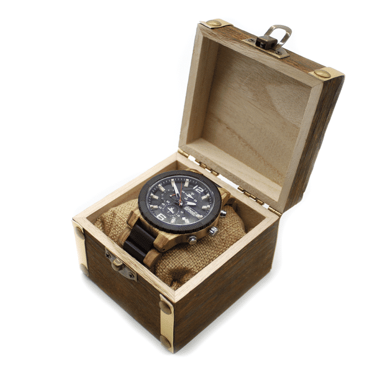 Montre en bois | 48mm | Premium | Zebrano – Image 4