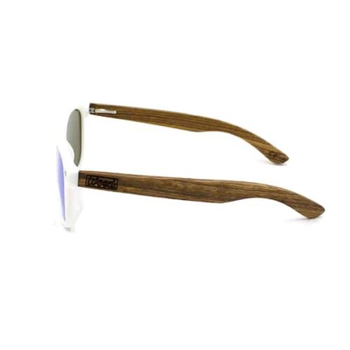 Woed houten zonnebril Borealis zijzicht