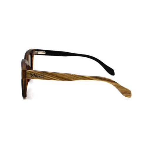 Woed houten zonnebril Savanna zijzicht