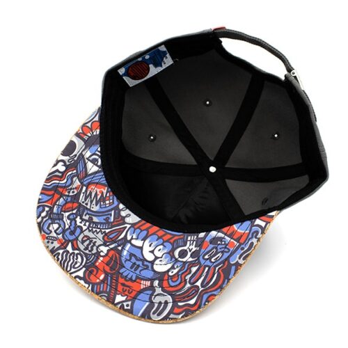 Strapback Cap Wotto Grau Unterseite